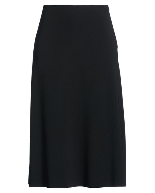Theory Black Midi Skirt