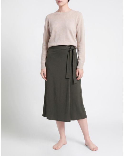 Majestic Filatures Green Midi Skirt