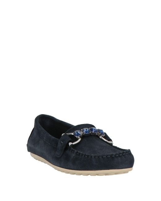 Frau Blue Mokassin
