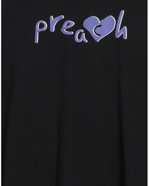 »preach« Black T-shirt for men