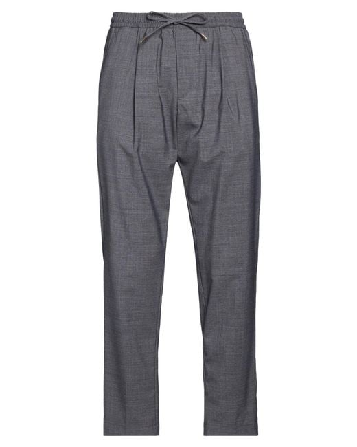 Briglia 1949 Gray Pants Virgin Wool, Polyester, Elastane for men