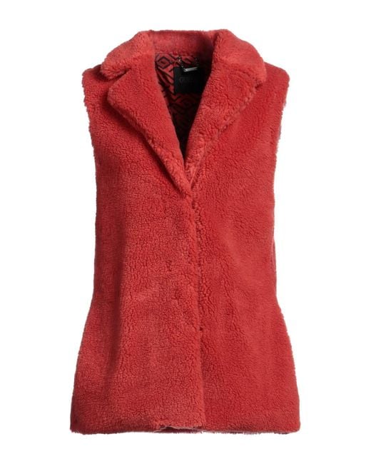 Guess Red Shearling & Teddy