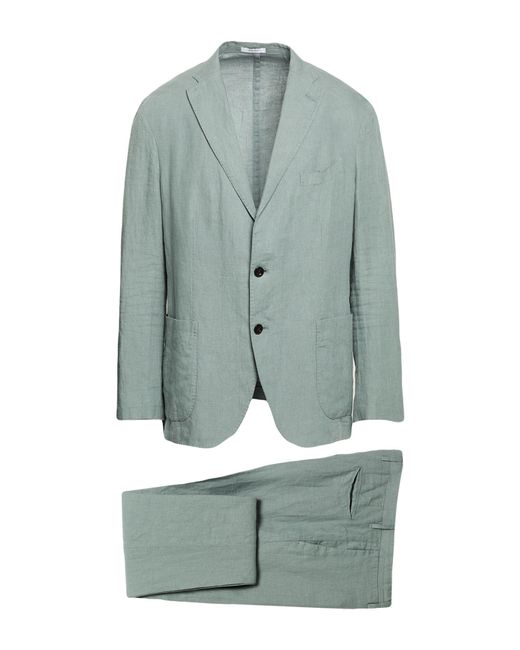 Boglioli Blue Suit Linen for men