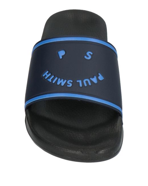 Paul Smith Blue Midnight Sandals Rubber for men