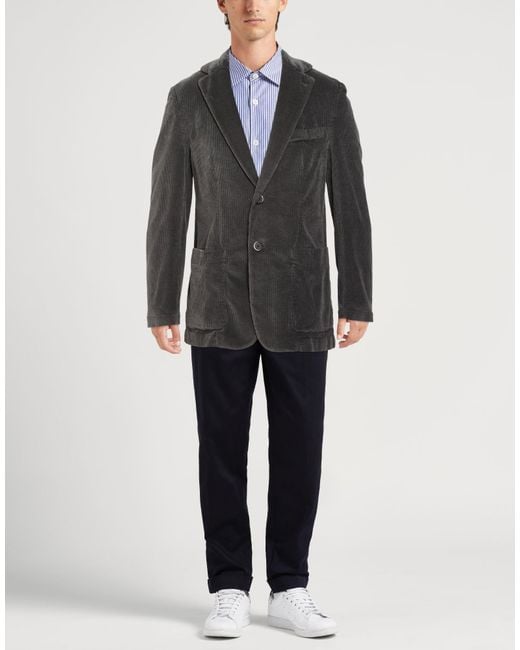 Barena Black Blazer Cotton, Rayon, Elastane for men