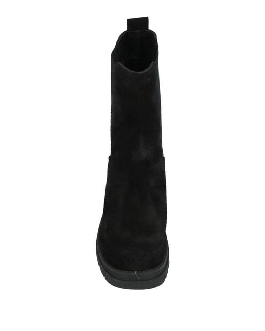 Trend Black Ankle Boots Leather
