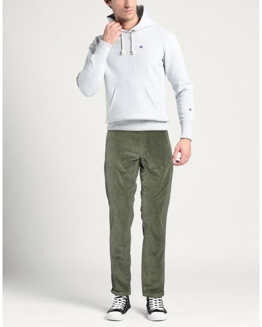 40weft Green Pants Cotton, Lyocell, Elastane for men