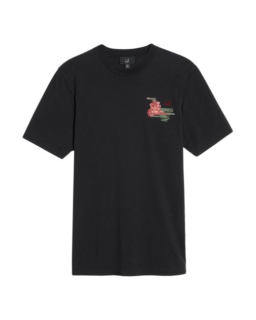 Dunhill Black T-shirt for men