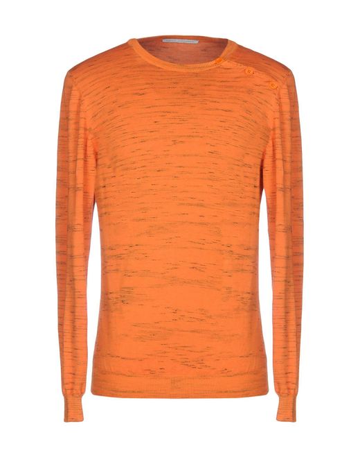 Daniele Alessandrini Orange Sweater for men