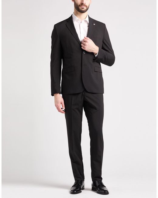 Manuel Ritz Black Suit for men