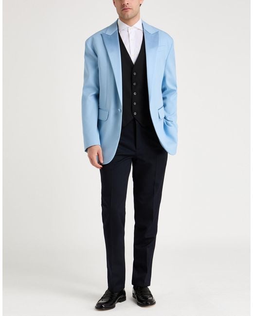 DSquared² Blue Sky Blazer Virgin Wool, Silk for men