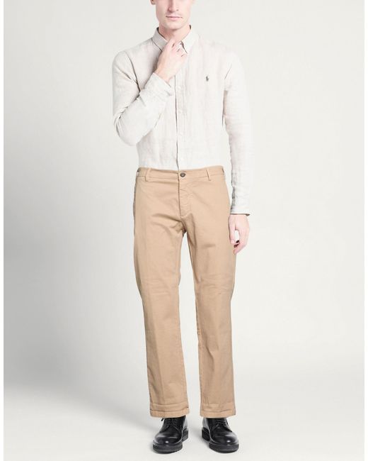 40weft Natural Pants Cotton, Elastane for men