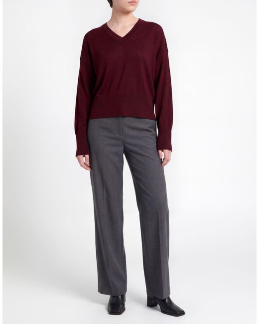 Daniele Fiesoli Red Burgundy Sweater Wool
