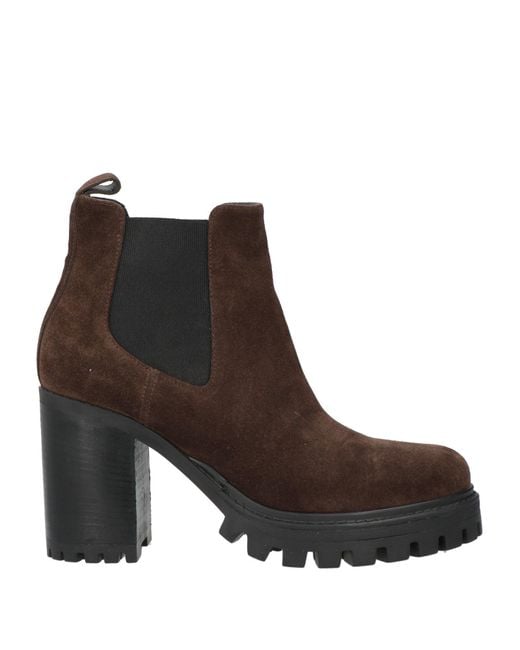 Pollini Brown Ankle Boots