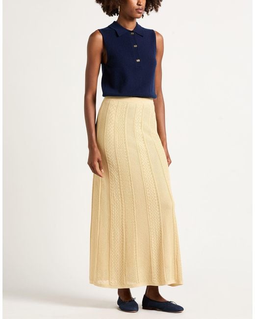 Sandro Natural Maxi Skirt