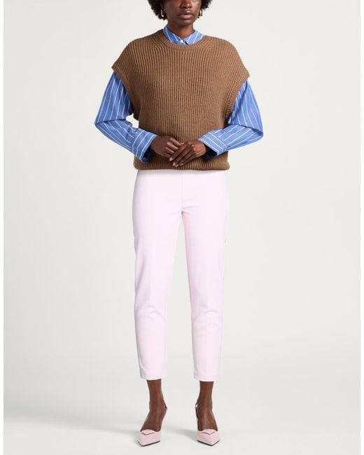 Elisabetta Franchi Pink Pants Polyester, Elastane