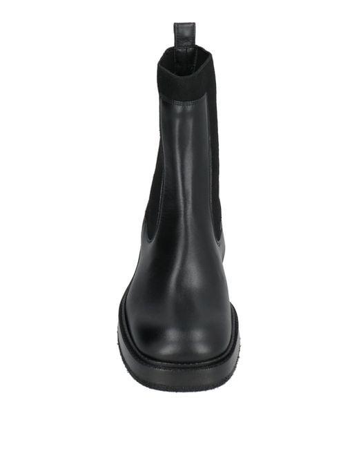 Ras Black Ankle Boots Leather