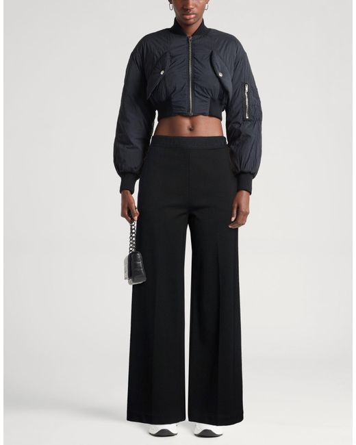 Liviana Conti Black Pants Viscose, Polyacrylic, Elastane