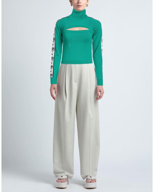 Chiara Ferragni Green Turtleneck