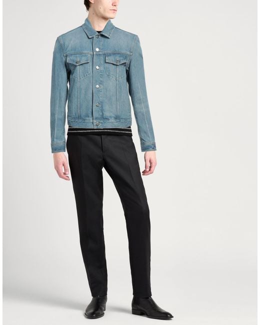 Ferragamo Blue Denim Outerwear for men