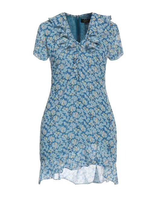 De La Vali Blue Mini Dress