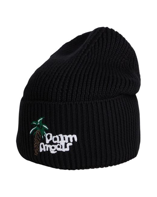 Palm Angels Black Hat for men