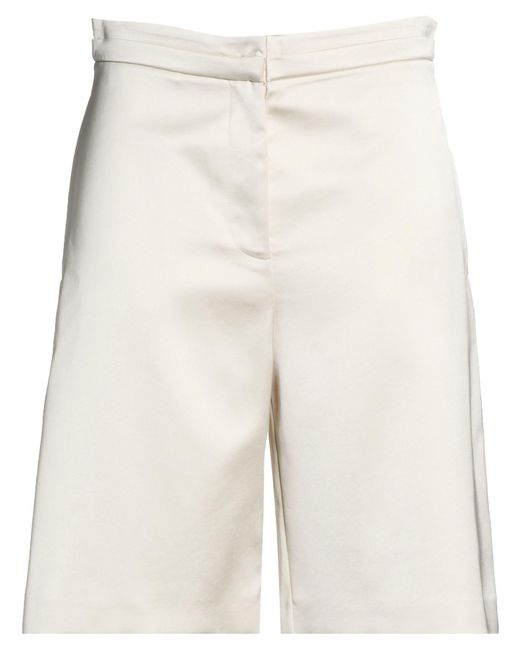 Patrizia Pepe Natural Shorts & Bermuda Shorts Polyester