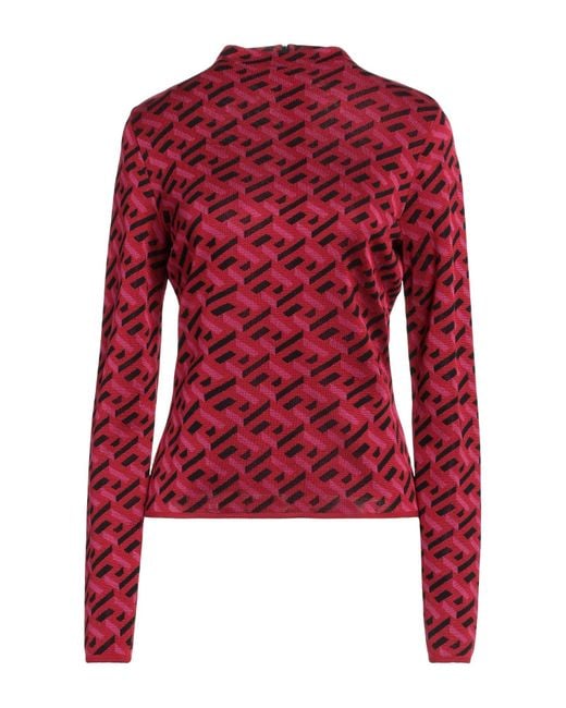 Versace Red Turtleneck