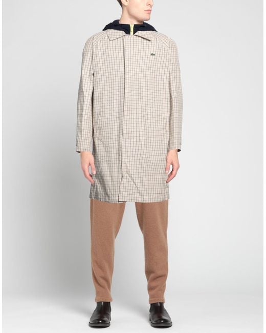 Lacoste White Overcoat & Trench Coat for men