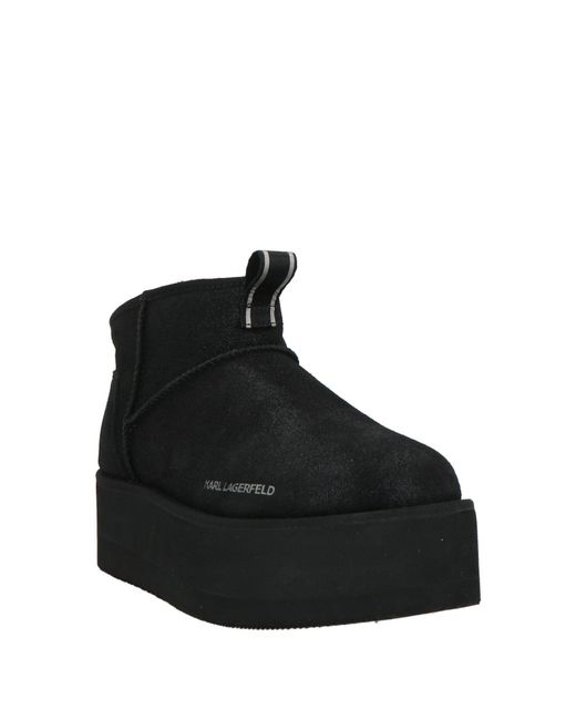 Karl Lagerfeld Black Ankle Boots