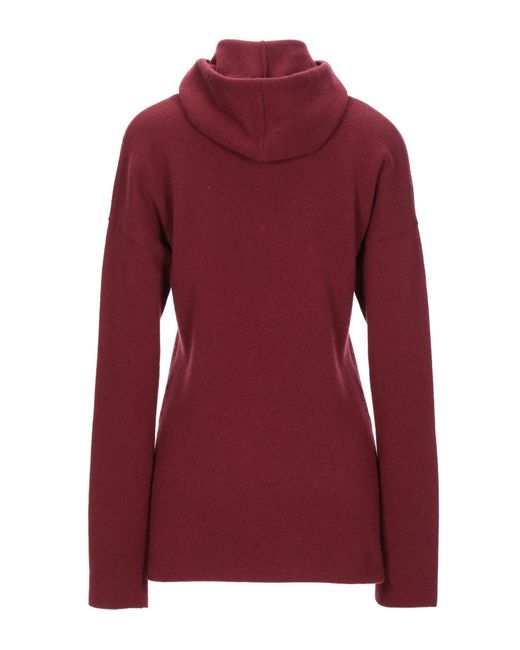 Céline Red Burgundy Turtleneck Wool, Cashmere