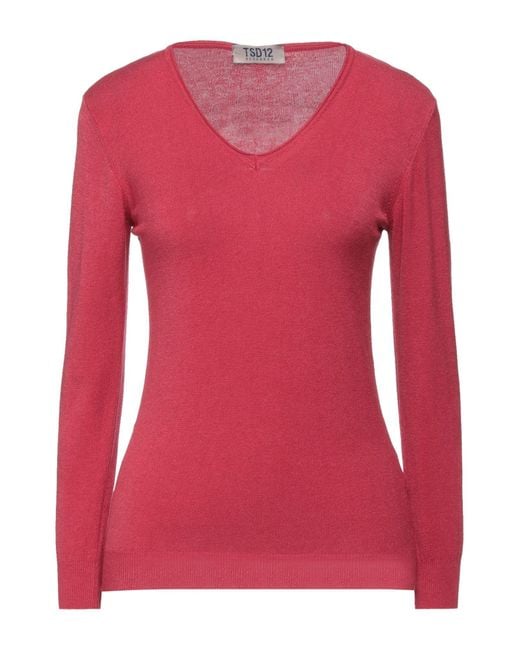 Tsd12 Pink Sweater Modal, Acrylic, Polyamide