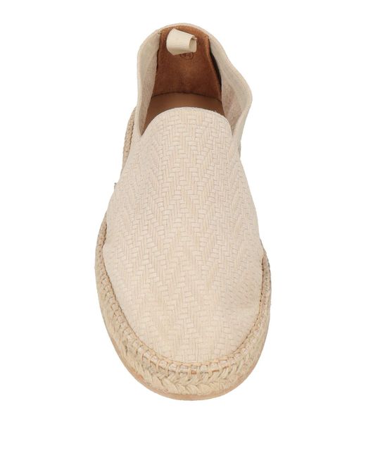 Eleventy Natural Ivory Espadrilles Leather for men