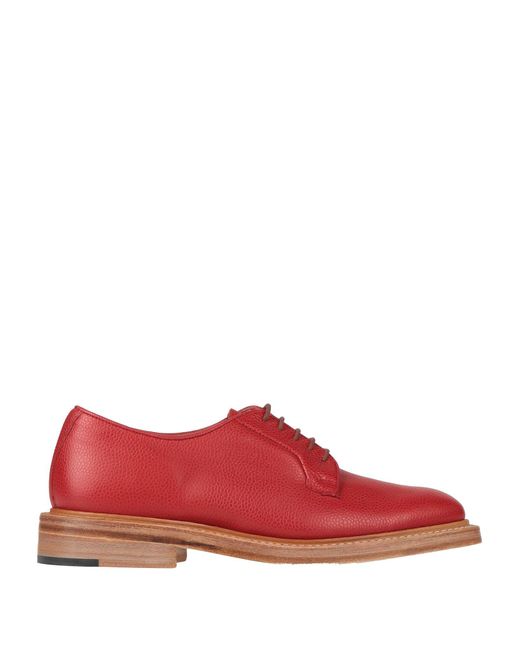 Tricker's Red Lace-up Shoes for men