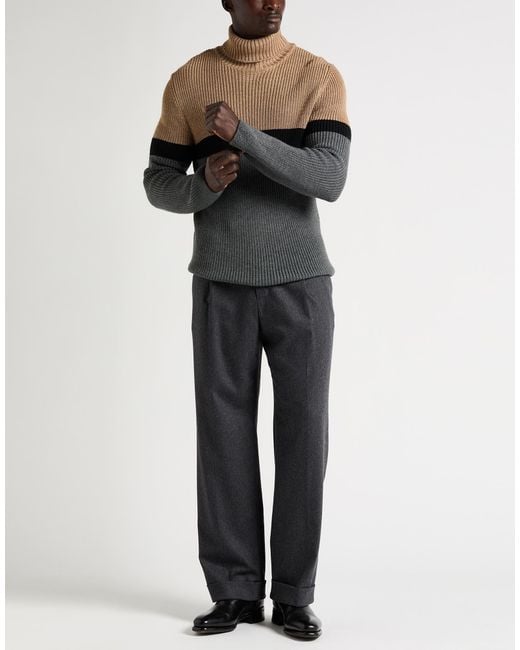 Exibit Gray Turtleneck Acrylic, Wool for men