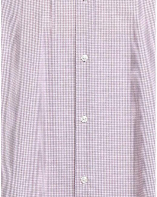 Boss Purple Shirt Cotton, Elastane for men