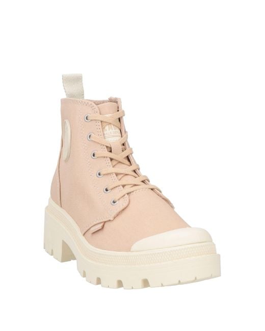 Botines de caña alta Palladium de color Natural