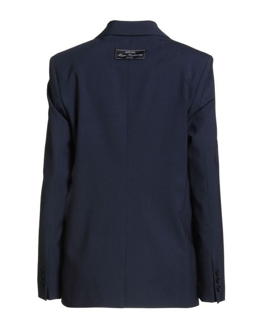 MSGM Blue Blazer Virgin Wool, Elastane