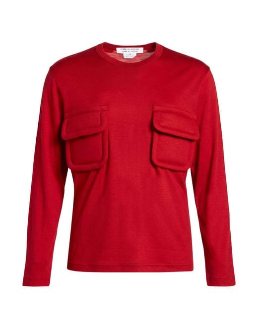 Comme des Garçons Red T-Shirt Wool