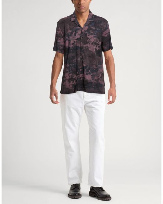 John Varvatos Black Shirt Cotton for men
