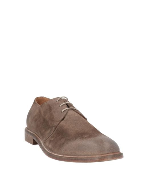 Moma Brown Lace-Up Shoes for men