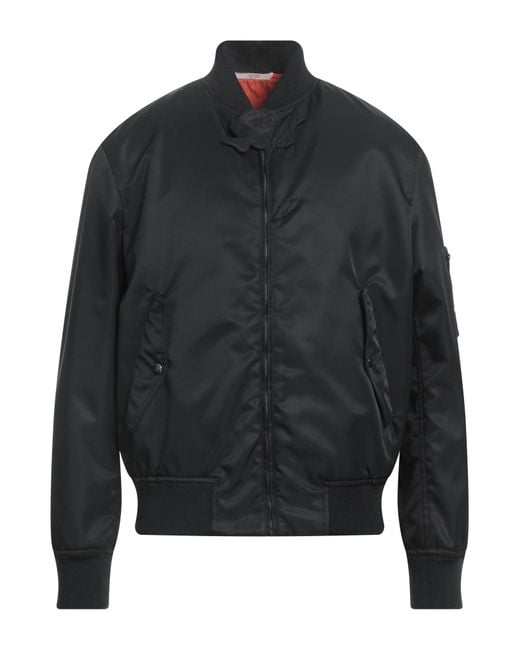 Valentino Garavani Black Jacket Polyamide, Elastane, Polyester, Cotton for men