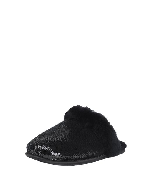 Zapatillas shearling negras con lentejuelas Ugg de color Black