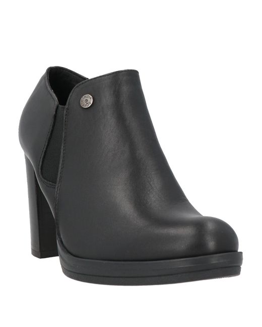 Cinzia Soft Black Ankle Boots Calfskin
