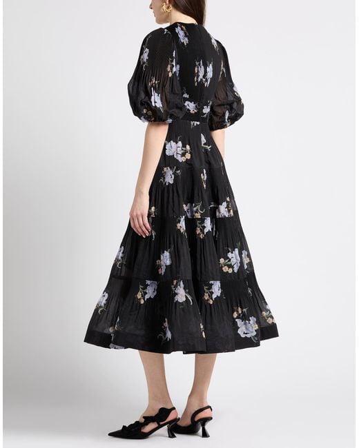 Zimmermann Black Midi-Kleid