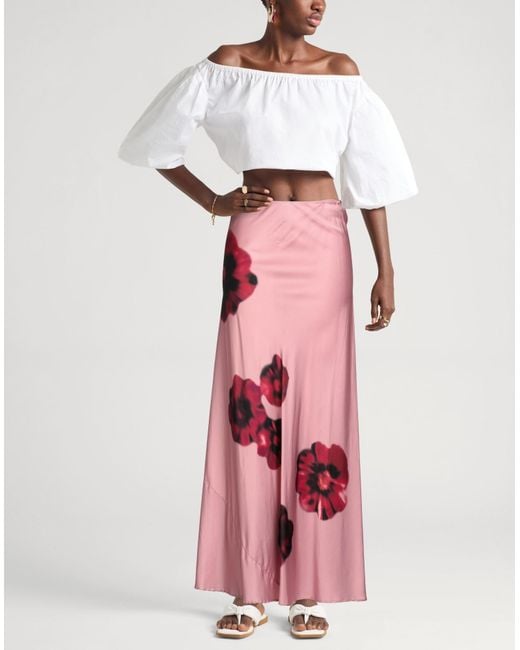 Pinko Pink Maxi Skirt