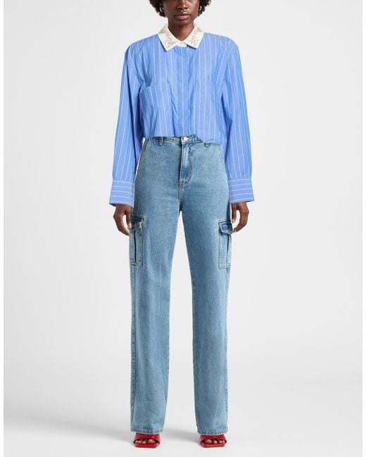 Sandro Blue Light Shirt Cotton