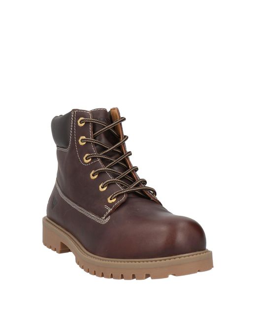 Docksteps Brown Ankle Boots Leather for men