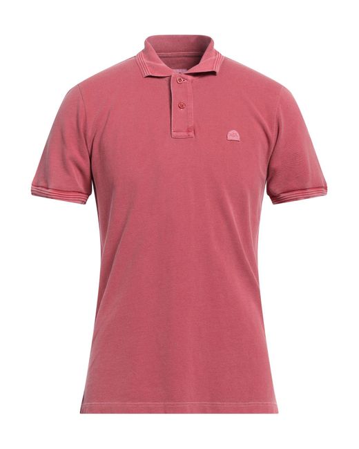 Sundek Pink Polo Shirt for men