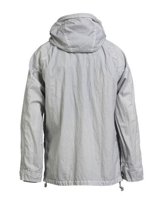 C P Company Gray Light Jacket Cotton, Polyamide, Polyurethane Resin, Polyurethane for men